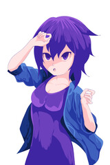 anime character design illustration