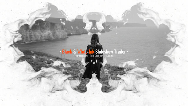 Black and White Ink Slideshow Trailer