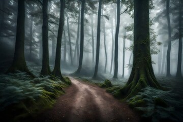 the mystique of foggy or mist-covered forests