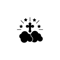 Heaven concept line icon. Simple element illustration. Heaven concept outline symbol design.