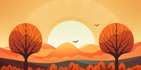 Thanksgiving background, holiday card.