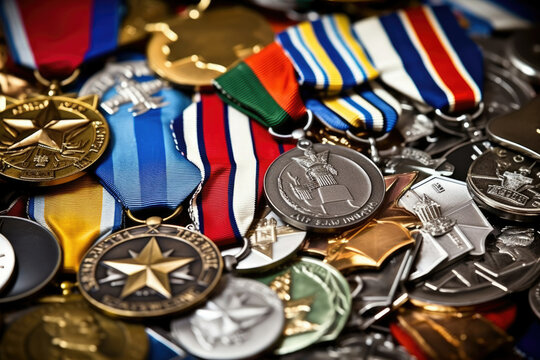 Military achievement army metal award war medal