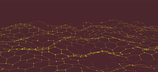 Futuristic hexagon background. Futuristic hexagonal vector illustration. Abstract technology background. Technology concept. Big data. 3d rendering.