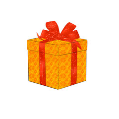 llustrations for the new year: gift, champagne, glass of champagne, balloon, pet, Christmas tree