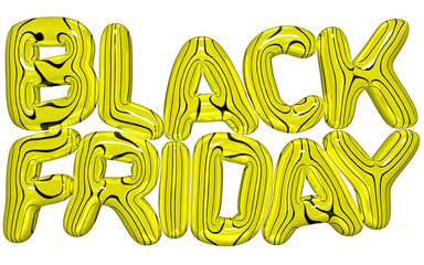 BLACK FRIDAY 3d text