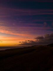 sunrise, beach, a summer day, hot day, tropical climate, colorful sky, Pipa beach