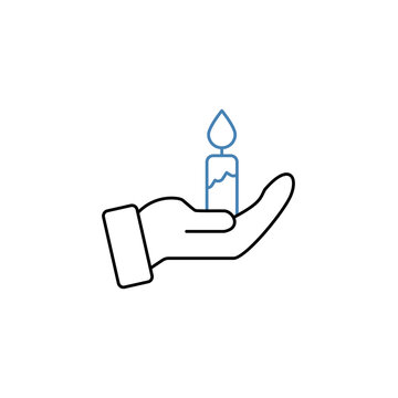 recommend clip art: bereavement concept line icon. Simple element illustration. bereavement concept outline symbol design.