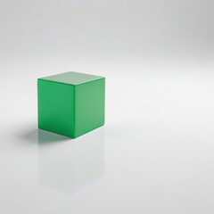 Fototapeta premium 3d green cube