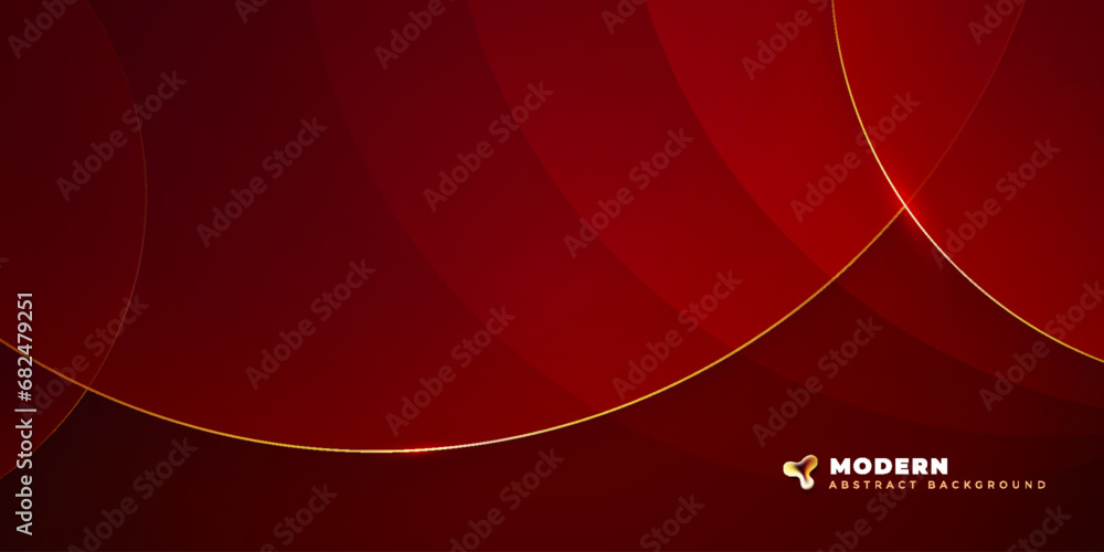 Wall mural background abstract design with orange and red color circle shapes fluid gradient background shapes 