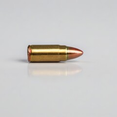 bullet on white background