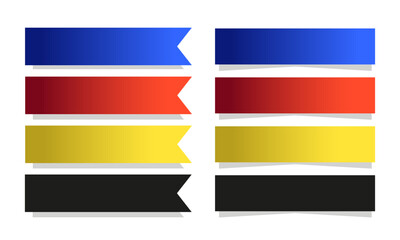 set of colorful banners, label, vector, banner red blue, element, template, images, paper, art, symbol, color, banner set, design, web, bussines