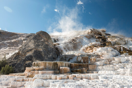 Mammoth Hot Springs, Yellowstone National Park, Wyoming, USA