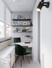 modern office design interior in house