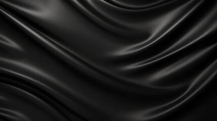 black silk fabric. black leather texture background. dark leatherette background - obrazy, fototapety, plakaty
