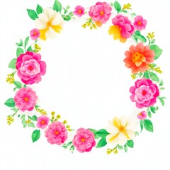 Beautiful floral frame
