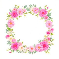 Obraz na płótnie Canvas Beautiful floral frame