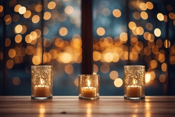 Candlelit Windows - Generative AI