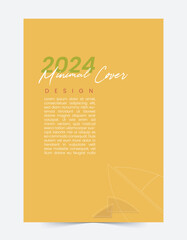 2024 minimal Cover Modern template set vector design