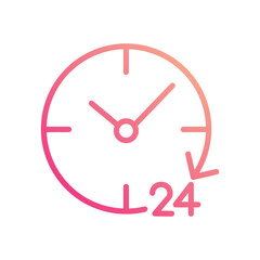 All Day icon isolate white background vector stock illustration.