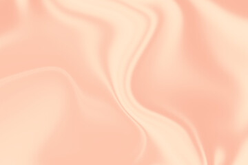 Elegant pastel smooth peach color gradient fluid waves background. Liquid flows cosmetic cream texture background for design, templates, covers, banners, posters and advertising. Minimal, minimalist