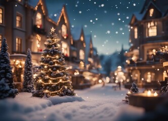 Christmas in a Snowy City