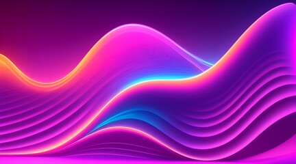 Abstract Gradient 3d Curve Background
