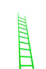Green ladder  , on a transparent background