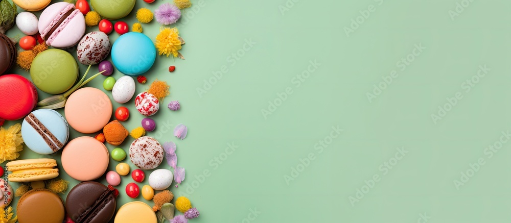 Poster the abstract design on the food frame for easter perfectly captures the essence of spring with the v