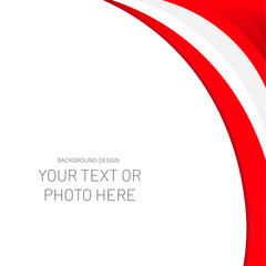 Red and white abstract background vector
