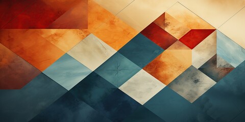 Experience groovy 70s vibes with a clean, minimalist vintage background featuring abstract geometric patterns in a trendy retro aesthetic.