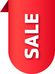 Sale red label, price sticker, sale sticker, shopping label, tag, discount, special offer, vector