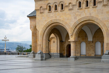 The Holy Trinity Cathedral of Tbilisi, commonly known as Sameba , is the main cathedral of the Georgian Orthodox Church located in Tbilisi, the capital of Georgia. ( Tsminda Church )