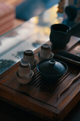 Obraz na płótnie Canvas Vajilla de té en la mesa
