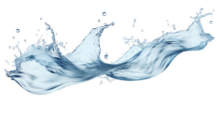 water splash isolated on a transparent background