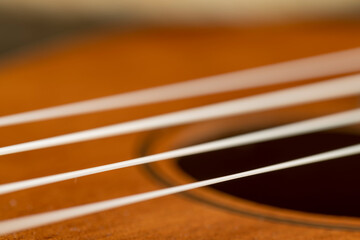 guitar string vibrating close-up, small depth of field