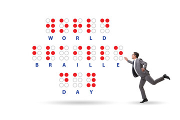 Concept of world braille day