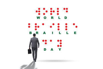 Concept of world braille day