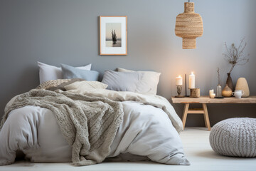 Scandinavian-inspired bedroom retreat, where simplicity, clean lines, and natural elements create an oasis of tranquility.