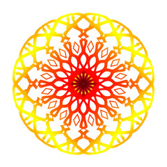 Indian mandala in artistic gradient