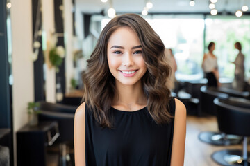 Fototapeta premium Woman's Hair Makeover at the Salon