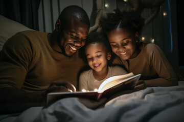 Creating Magical Moments with Family Stories - obrazy, fototapety, plakaty