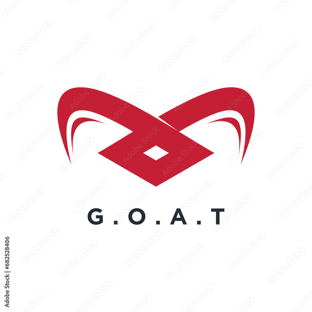 Canvas Prints goat design element icon vector with creative concept for business person