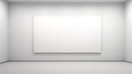 Blank wall in an art gallery AI generated illustration