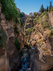 Rocky landscape of Ronda city, Andalusia, Spain