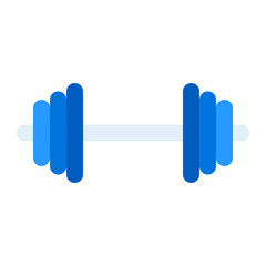 barbell colorful flat icon