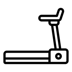 treadmill black outline icon