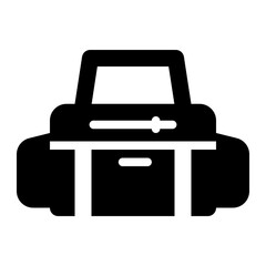 Gym Bag black solid glyph icon