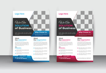 Obraz premium Vector unique business modern flyer design template