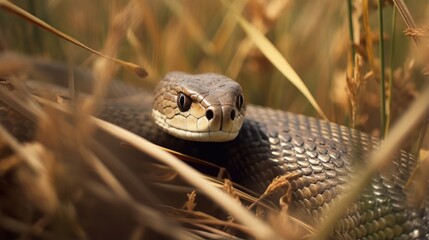 snake hidden predator photography grass national geographic style 35mm documentary wallpaper