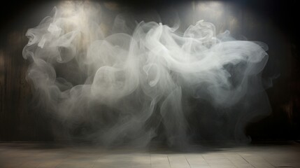 Ephemeral wisps of smoke dissolving into a canvas of shadow and light.